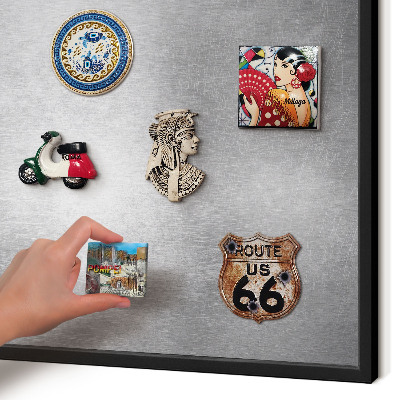 Panou magnetic mural decorativ cadru negru Suprafață metalică