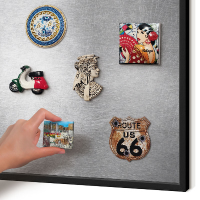 Panou magnetic mural decorativ cadru negru Suprafață metalică