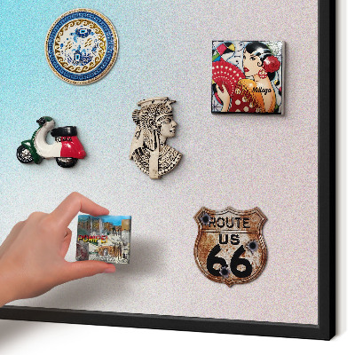 Panou magnetic mural decorativ cadru negru Abstracție pastelată