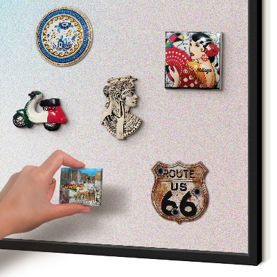 Panou magnetic mural decorativ cadru negru Abstracție pastelată