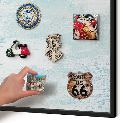 Panou magnetic mural decorativ cadru negru Abraziuni pastelate