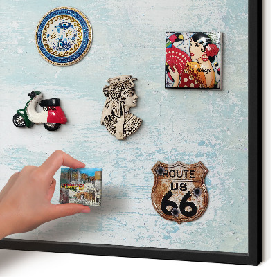Panou magnetic mural decorativ cadru negru Abraziuni pastelate
