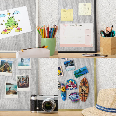 Panou magnetic mural decorativ cadru negru Eleganță subtilă