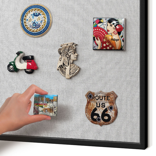 Panou magnetic mural decorativ cadru negru Eleganță subtilă
