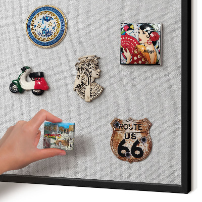 Panou magnetic mural decorativ cadru negru Eleganță subtilă