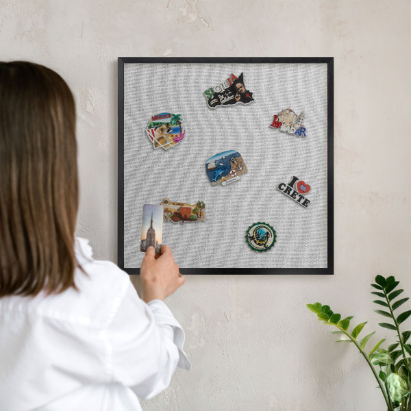 Panou magnetic mural decorativ cadru negru Eleganță subtilă