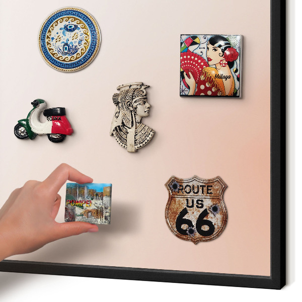 Panou magnetic mural decorativ cadru negru Farmec pastelat