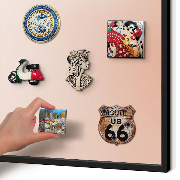 Panou magnetic mural decorativ cadru negru Farmec pastelat