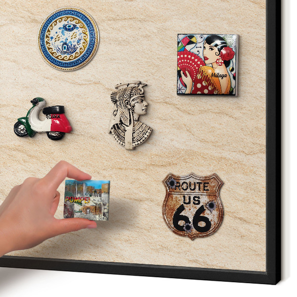 Panou magnetic mural decorativ cadru negru Eleganță naturală