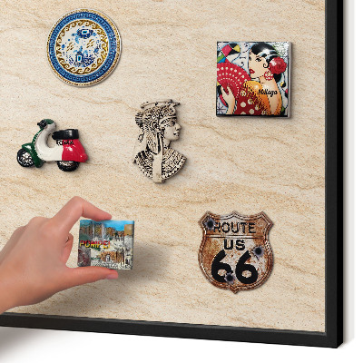 Panou magnetic mural decorativ cadru negru Eleganță naturală