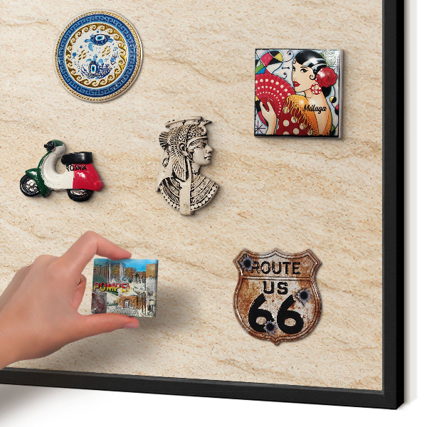 Panou magnetic mural decorativ cadru negru Eleganță naturală