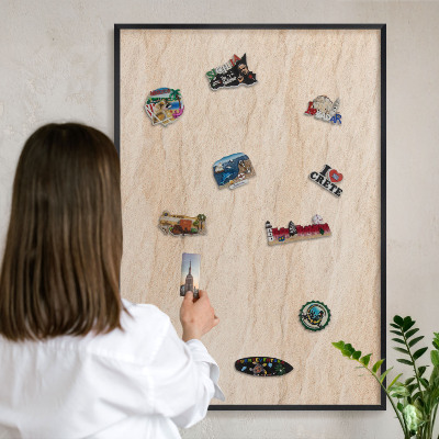 Panou magnetic mural decorativ cadru negru Eleganță naturală