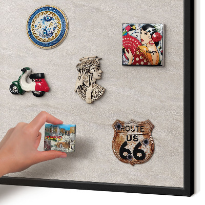 Panou magnetic mural decorativ cadru negru Eleganță delicată