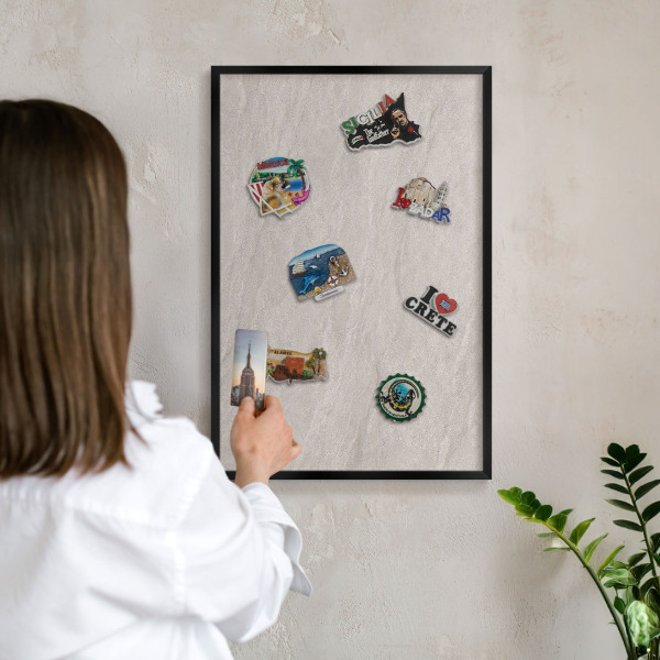 Panou magnetic mural decorativ cadru negru Eleganță delicată