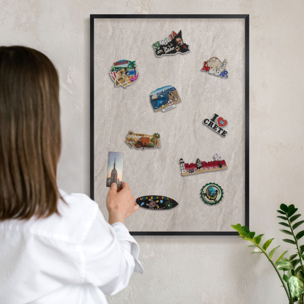 Panou magnetic mural decorativ cadru negru Eleganță delicată