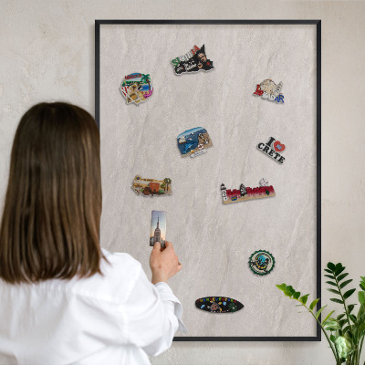 Panou magnetic mural decorativ cadru negru Eleganță delicată