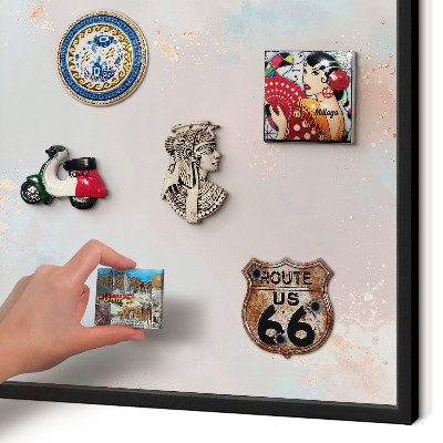 Panou magnetic mural decorativ cadru negru Armonie pastelată
