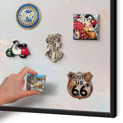 Panou magnetic mural decorativ cadru negru Armonie pastelată