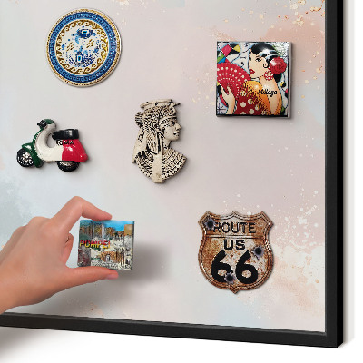 Panou magnetic mural decorativ cadru negru Armonie pastelată