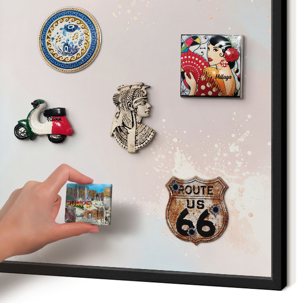 Panou magnetic mural decorativ cadru negru Armonie pastelată