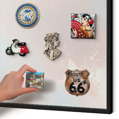 Panou magnetic mural decorativ cadru negru Armonie pastelată