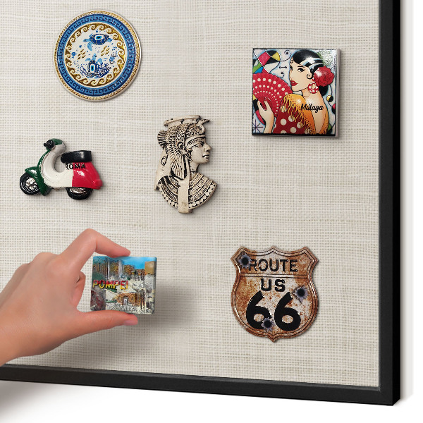 Panou magnetic mural decorativ cadru negru Eleganță subtilă