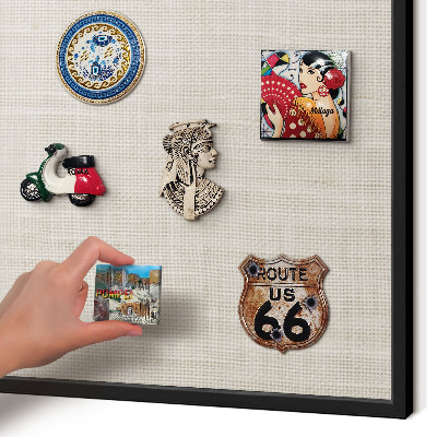 Panou magnetic mural decorativ cadru negru Eleganță subtilă