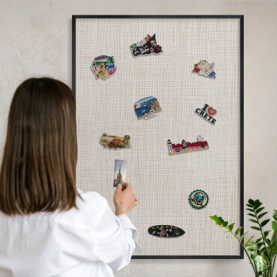 Panou magnetic mural decorativ cadru negru Eleganță subtilă