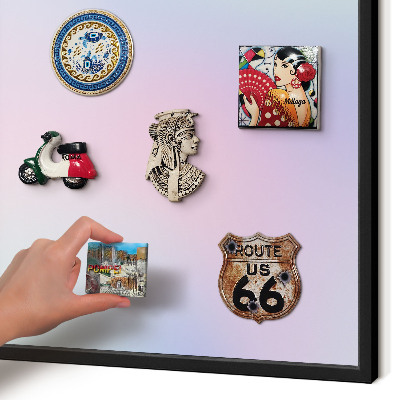 Panou magnetic mural decorativ cadru negru Gradient pastel
