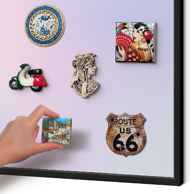 Panou magnetic mural decorativ cadru negru Gradient pastel