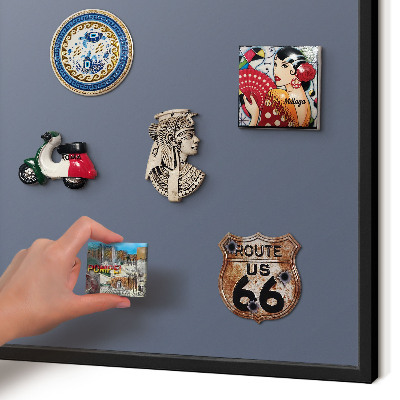 Panou magnetic mural decorativ cadru negru Gri rece