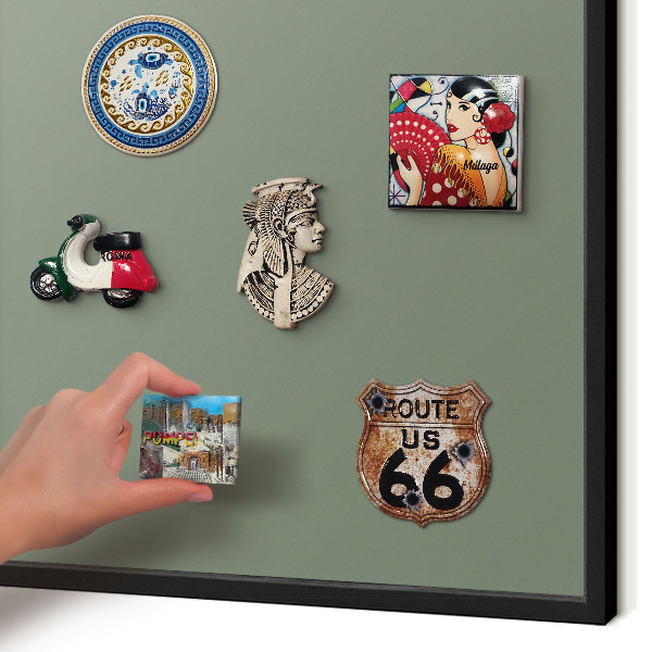 Panou magnetic mural decorativ cadru negru Salvie neagră