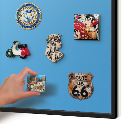 Panou magnetic mural decorativ cadru negru Apă albastră