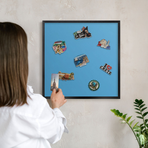 Panou magnetic mural decorativ cadru negru Apă albastră