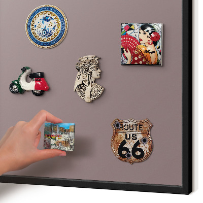 Panou magnetic mural decorativ cadru negru Maro cenușiu