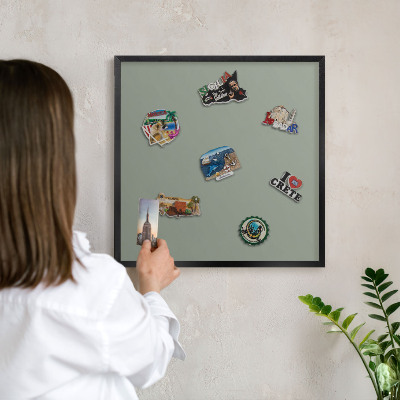 Panou magnetic mural decorativ cadru negru Salvie