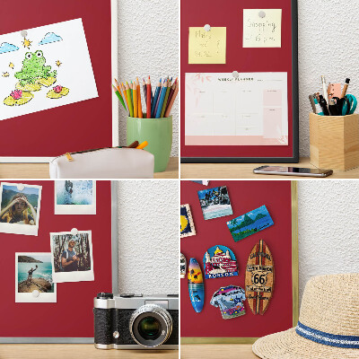 Panou magnetic mural decorativ cadru negru Burgundie deschisă