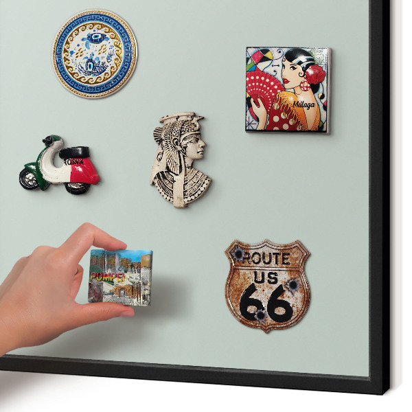Panou magnetic mural decorativ cadru negru Mentă deschisă