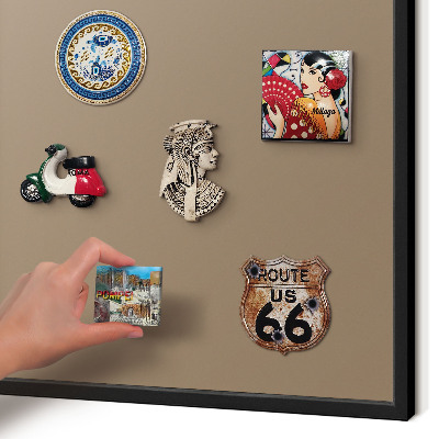 Panou magnetic mural decorativ cadru negru Maro neutru