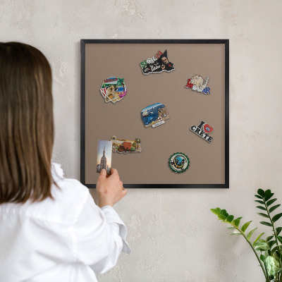Panou magnetic mural decorativ cadru negru Maro neutru
