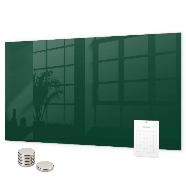 Tablă magnetică Culoare: verde sticlă