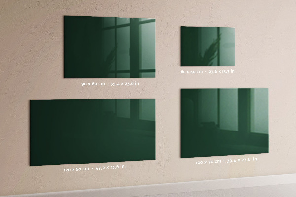 Tablă magnetică Culoare: verde sticlă