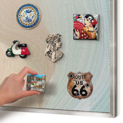 Panou magnetic înrămat pentru magneți de culoare argintie Vârtej pastelat