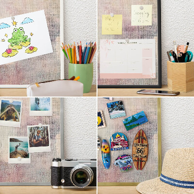 Tablă magnetică pentru magneți din vacanță cadru auriu Abstracție pastelată