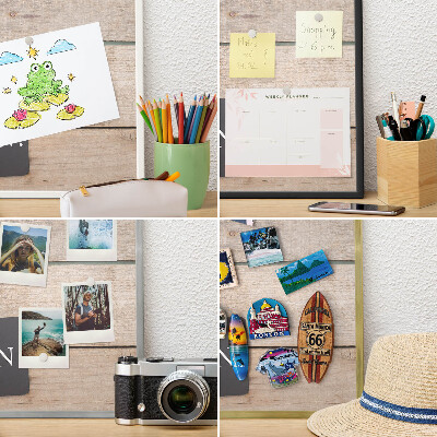 Tablă magnetică de perete în cadru auriu Motivație în fiecare zi