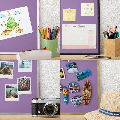 Tablă magnetică pentru magneți din vacanță cadru auriu Violet