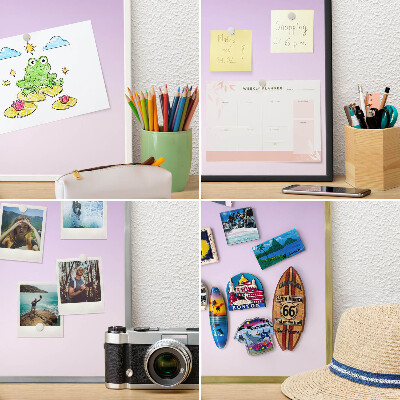 Tablă magnetică pentru magneți din vacanță cadru auriu Gradient subtil