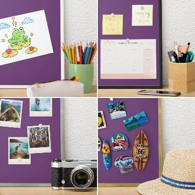 Tablă magnetică pentru magneți din vacanță cadru auriu Violet puternic