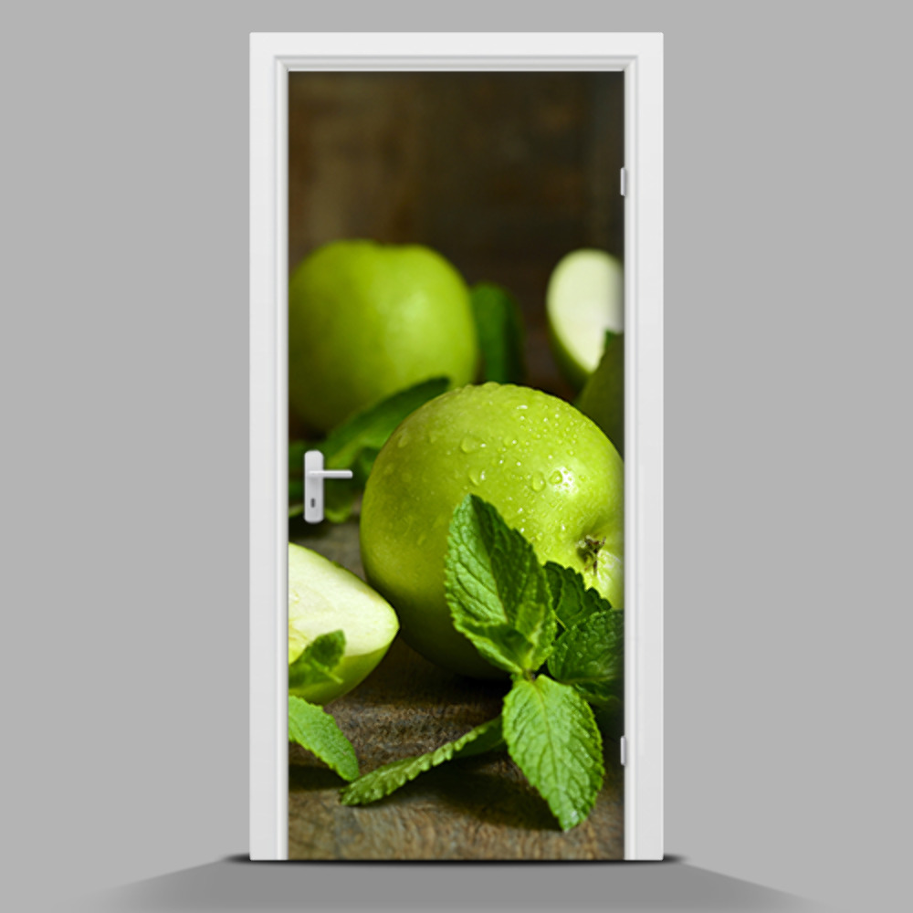 Tapet autocolant pentru uși mere apetisante