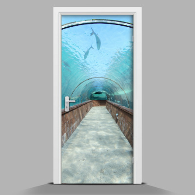 Autocolant de uşă Lumea subacvatica